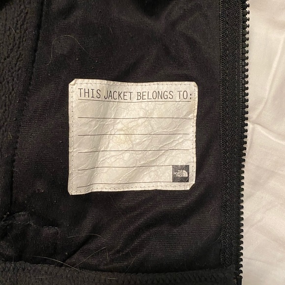 Girls The North Face Fleece Jacket 6x Charcoal Grey Black Silver - Picture 5 of 8